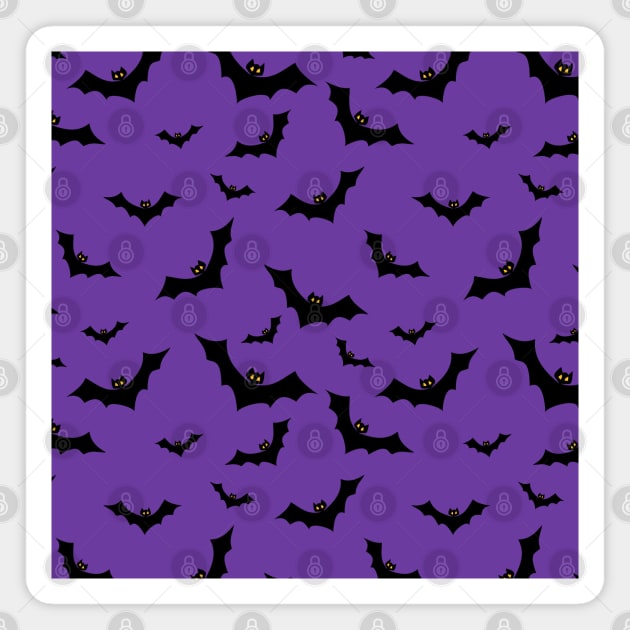 Halloween Bat Pattern Magnet by skauff